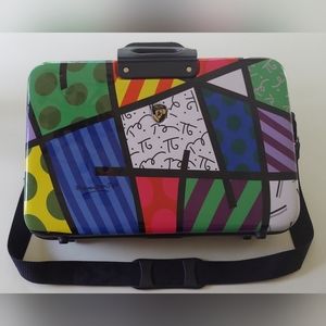 Heys Romero Britto | E-Sleeve Laptop Hard Briefcase | Rare-Find | 17"x12"x5" |